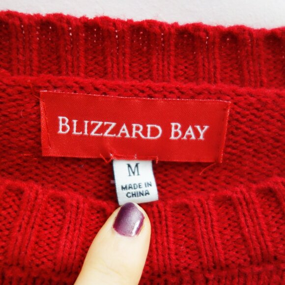 Blizzard Bay Ugly Christmas Sweater "No Porb Liama" Size M NWT! - Picture 7 of 9